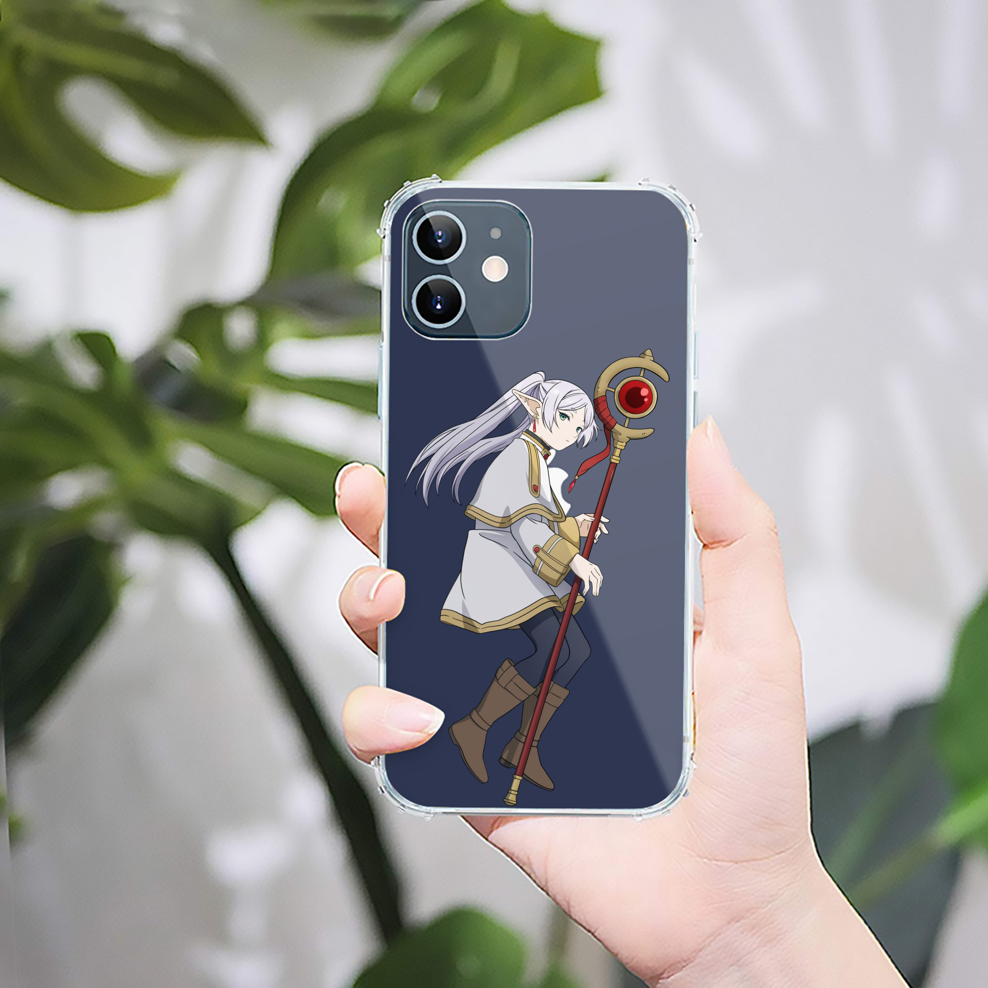 （画像用） 葬送のフリーレン Frieren 【iPhone 12シリーズ対応】透明スマホケース（クリアソフトケース）